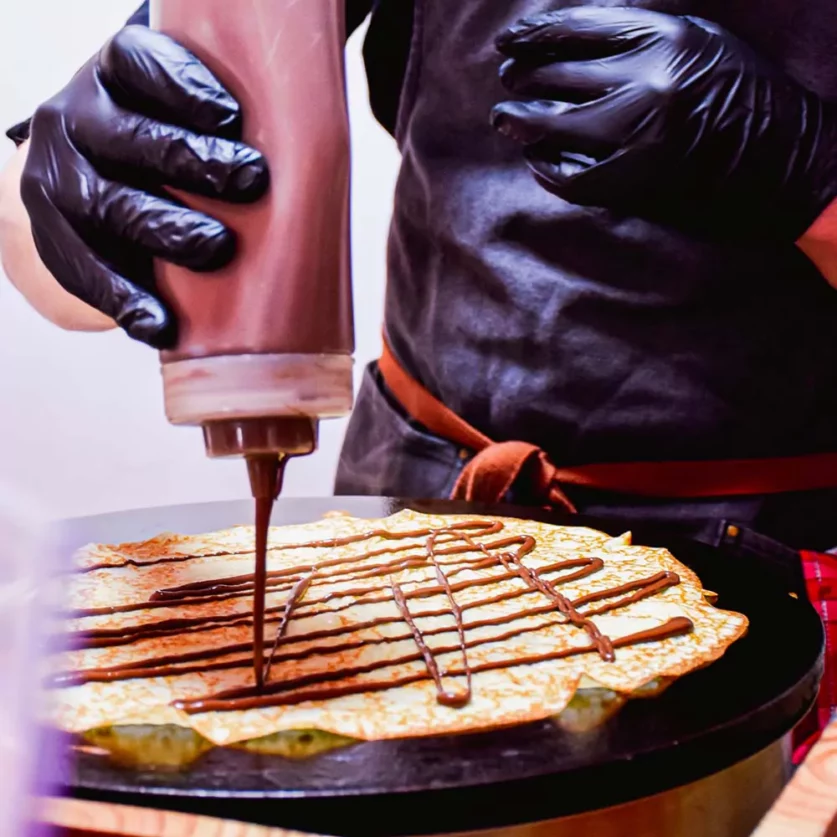 Crêpe avec nappage au choix